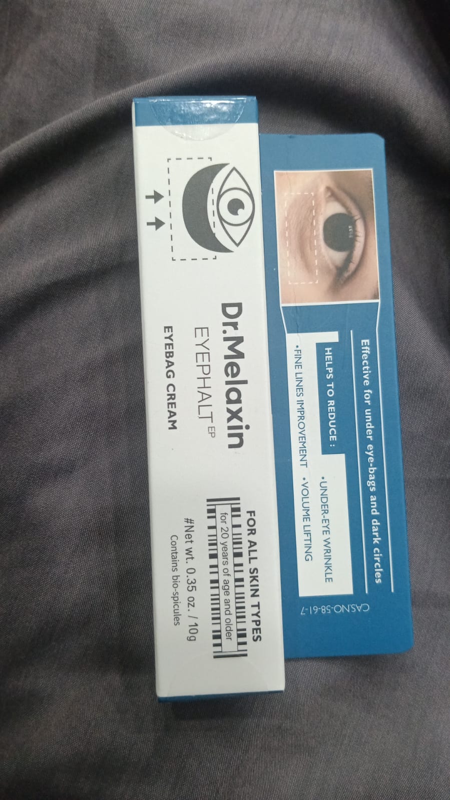 Dr. Melaxin Eyephalt Eye Cream for Eyebags Dark Circles Puffiness Treatment Hydrating Under Eye Cream (10g)