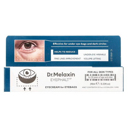 Dr. Melaxin Eyephalt Eye Cream for Eyebags Dark Circles Puffiness Treatment Hydrating Under Eye Cream (10g)