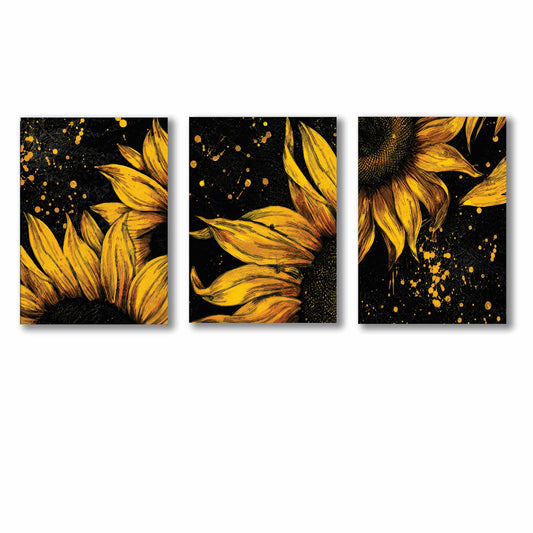 Set of 3 Premium Wall Art Photo Tiles – Modern Home Decor Sets 8x11