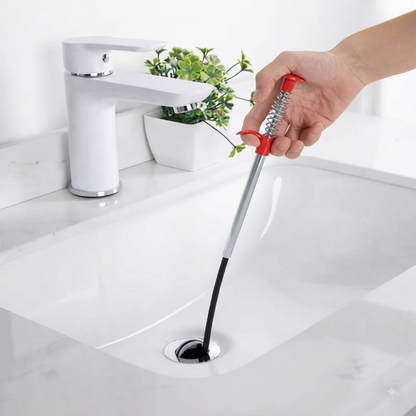 Stainless Steel Sink Wire Drain Cleaner | 90cm Spring Cleaning Stick