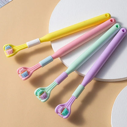 Three-Sided Soft Hair Toothbrush | Wrap-Around Deep Cleaning Toothbrush